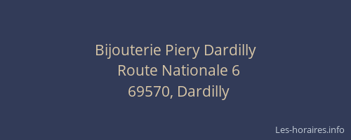 Bijouterie Piery Dardilly
