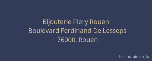Bijouterie Piery Rouen