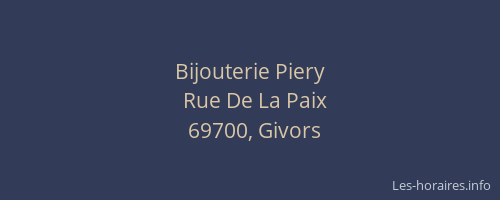 Bijouterie Piery