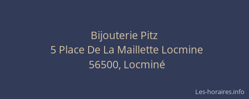 Bijouterie Pitz