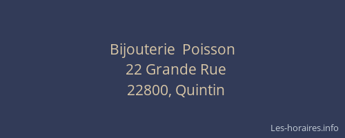 Bijouterie  Poisson