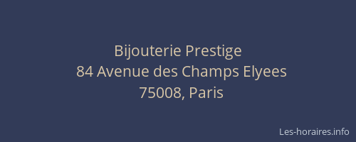 Bijouterie Prestige