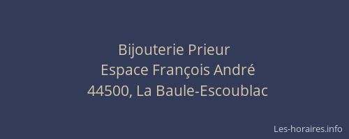 Bijouterie Prieur