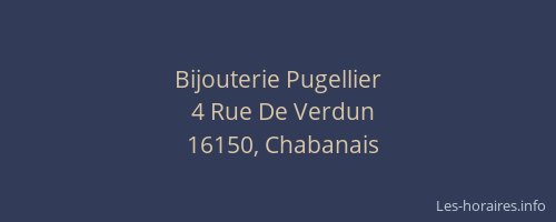 Bijouterie Pugellier