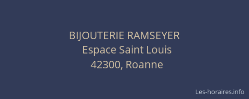 BIJOUTERIE RAMSEYER