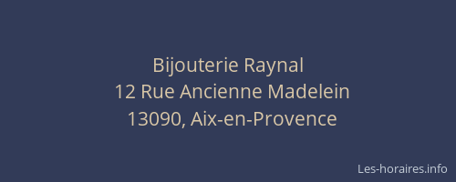 Bijouterie Raynal