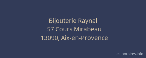 Bijouterie Raynal