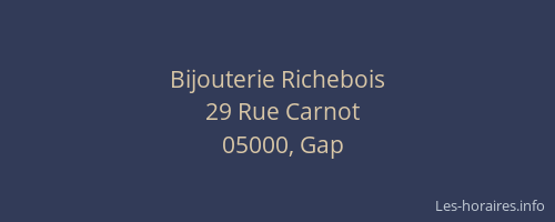 Bijouterie Richebois