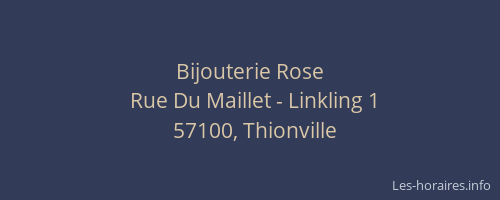 Bijouterie Rose