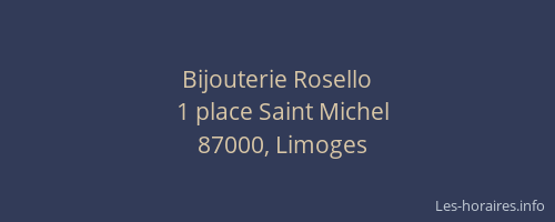 Bijouterie Rosello