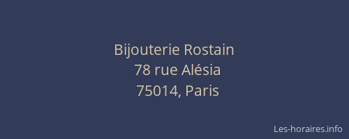 Bijouterie Rostain