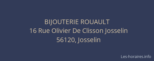 BIJOUTERIE ROUAULT