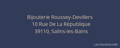 Bijouterie Roussey-Devillers