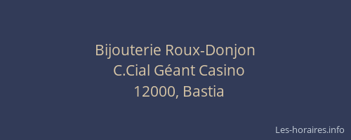 Bijouterie Roux-Donjon
