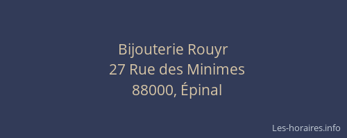 Bijouterie Rouyr