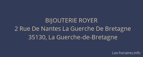 BIJOUTERIE ROYER