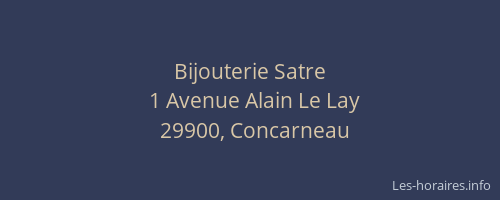 Bijouterie Satre
