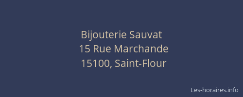 Bijouterie Sauvat