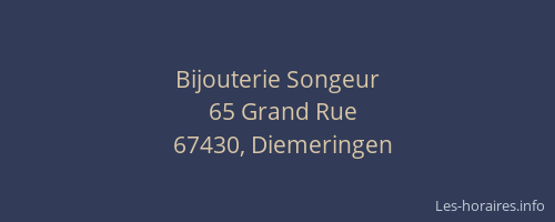 Bijouterie Songeur