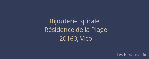 Bijouterie Spirale