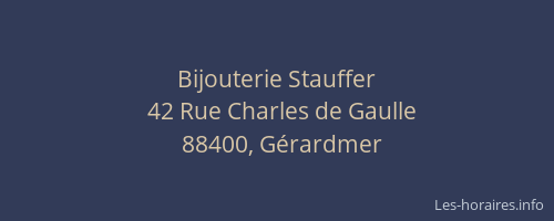 Bijouterie Stauffer