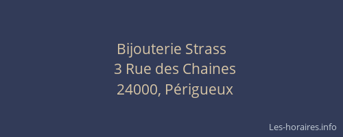 Bijouterie Strass