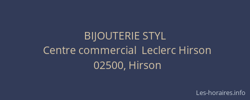 BIJOUTERIE STYL