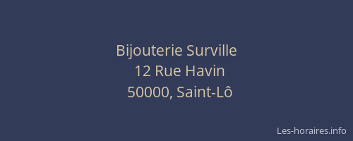Bijouterie Surville