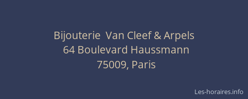 Bijouterie  Van Cleef & Arpels