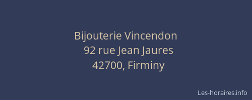 Bijouterie Vincendon
