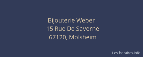 Bijouterie Weber