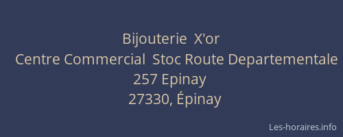 Bijouterie  X'or