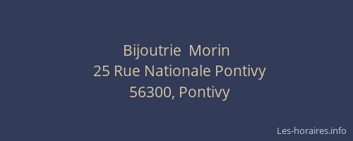 Bijoutrie  Morin