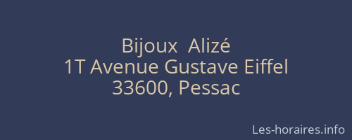 Bijoux  Alizé