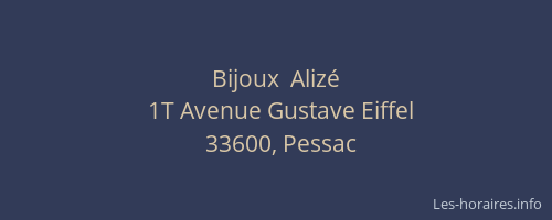 Bijoux  Alizé