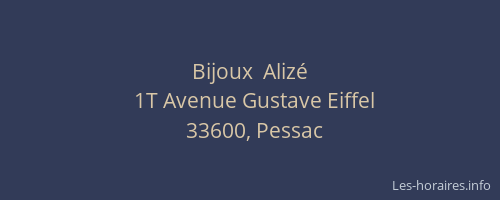 Bijoux  Aliz&eacute;