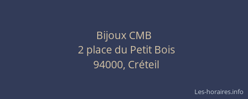 Bijoux CMB