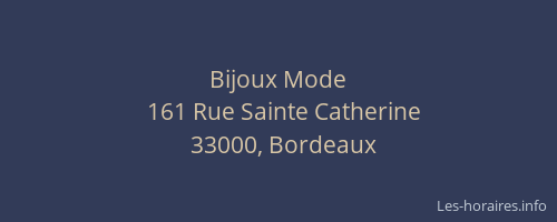 Bijoux Mode