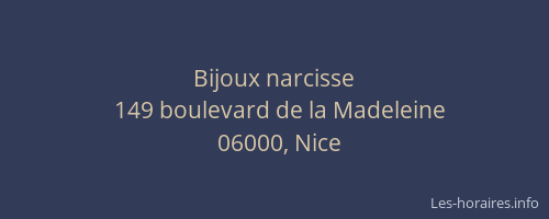 Bijoux narcisse