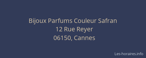 Bijoux Parfums Couleur Safran