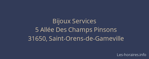 Bijoux Services