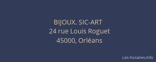 BIJOUX. SIC-ART
