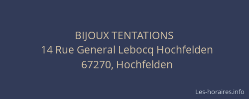 BIJOUX TENTATIONS