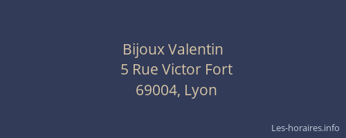 Bijoux Valentin