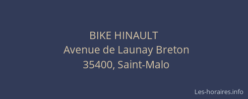 BIKE HINAULT