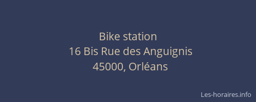 Bike station