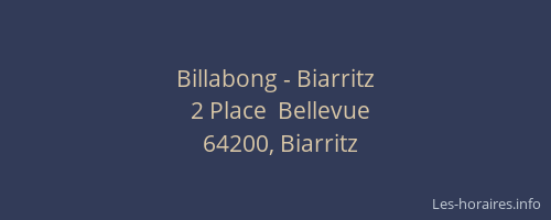 Billabong - Biarritz