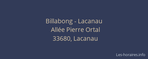 Billabong - Lacanau