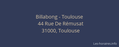 Billabong - Toulouse