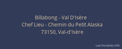 Billabong - Val D'Isère
